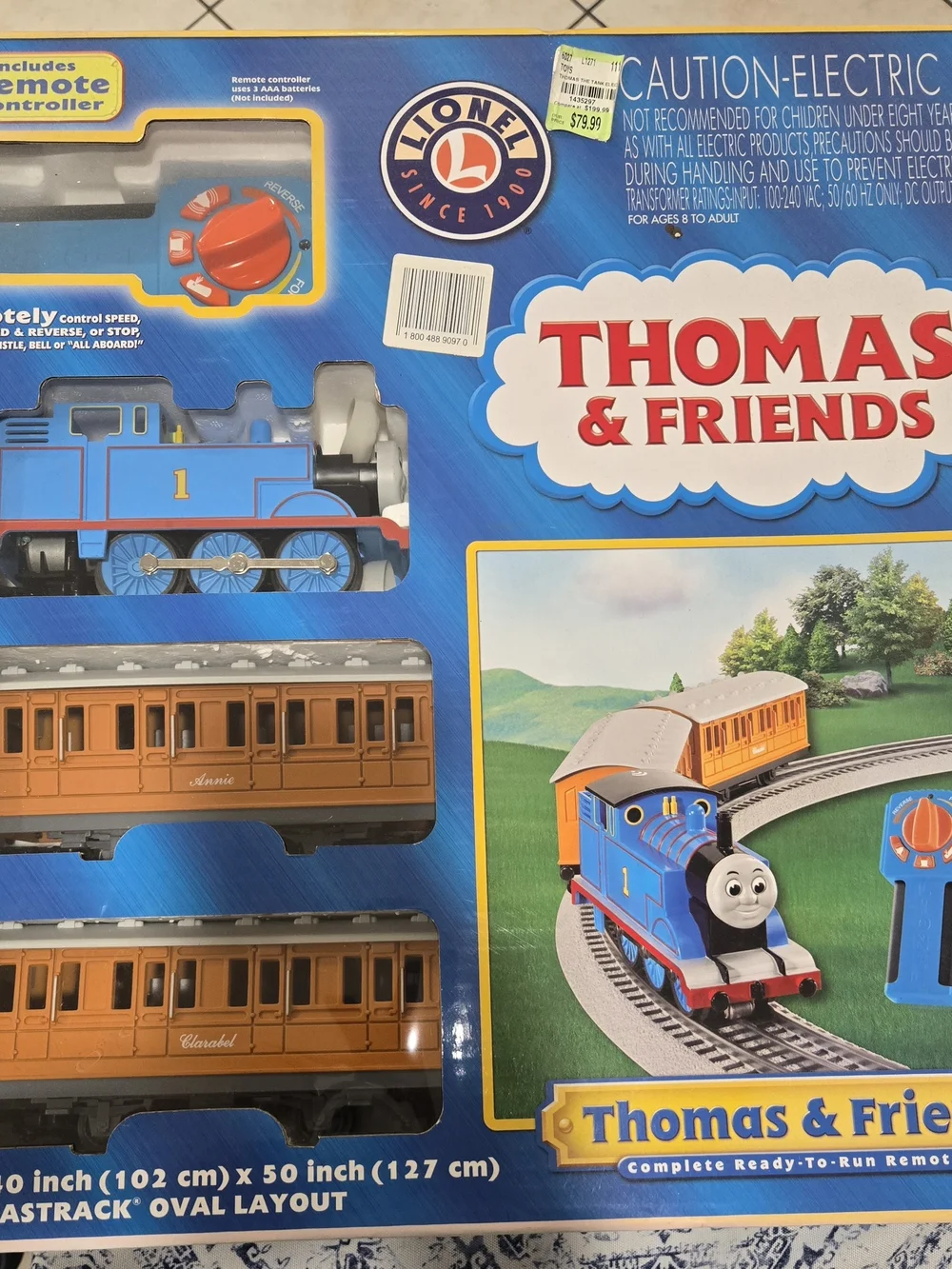 Thomas & Friends Blue Thomas Remote Control Train Set **Like NEW/FAST SHIPPING**